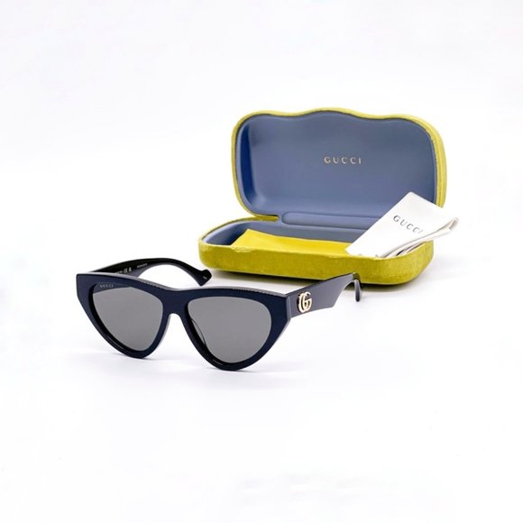 NEW GUCCI GG1333S 001 BLACK CAT EYE WOMEN OMEN SUNGLASSES GUCCI